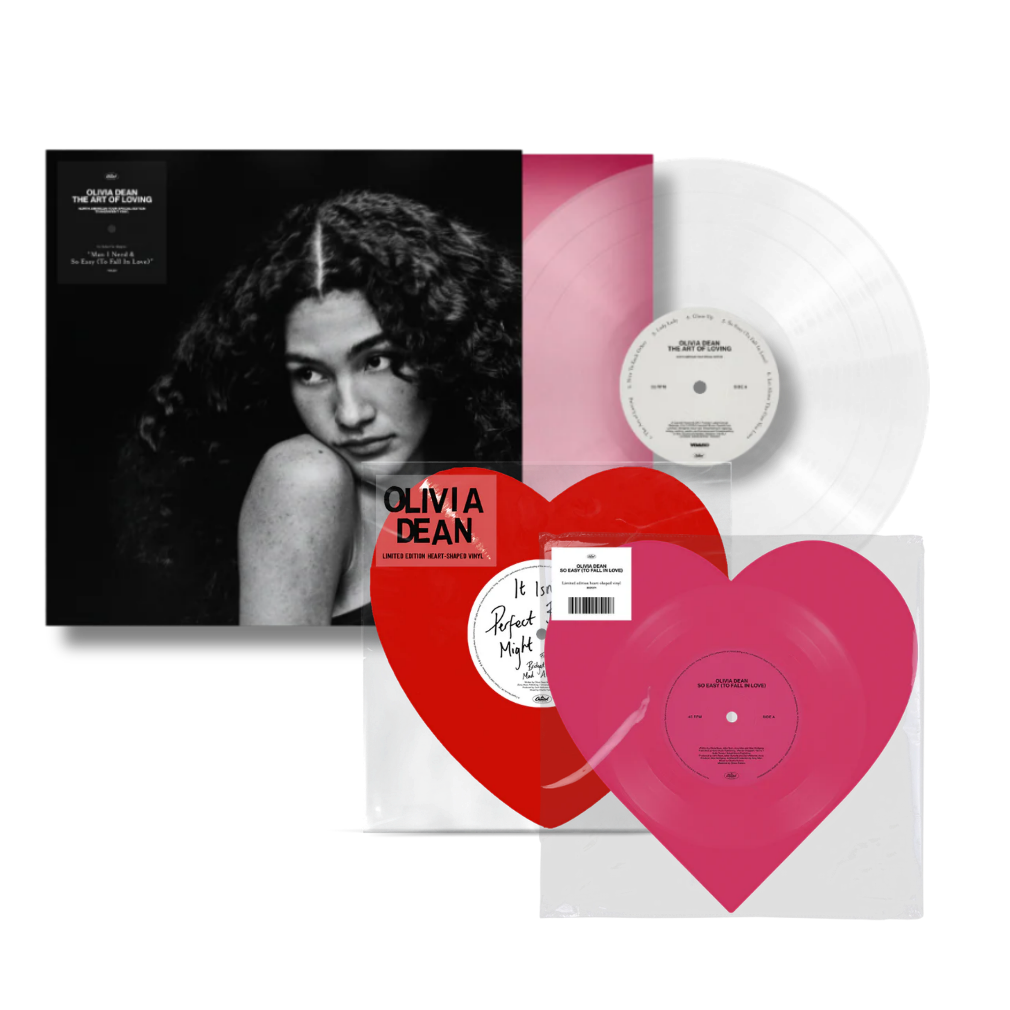 OLIVIA DEAN - The Art of Loving [Tour Exclusive Clear LP + 2X Heart Shaped 10” Vinyl]