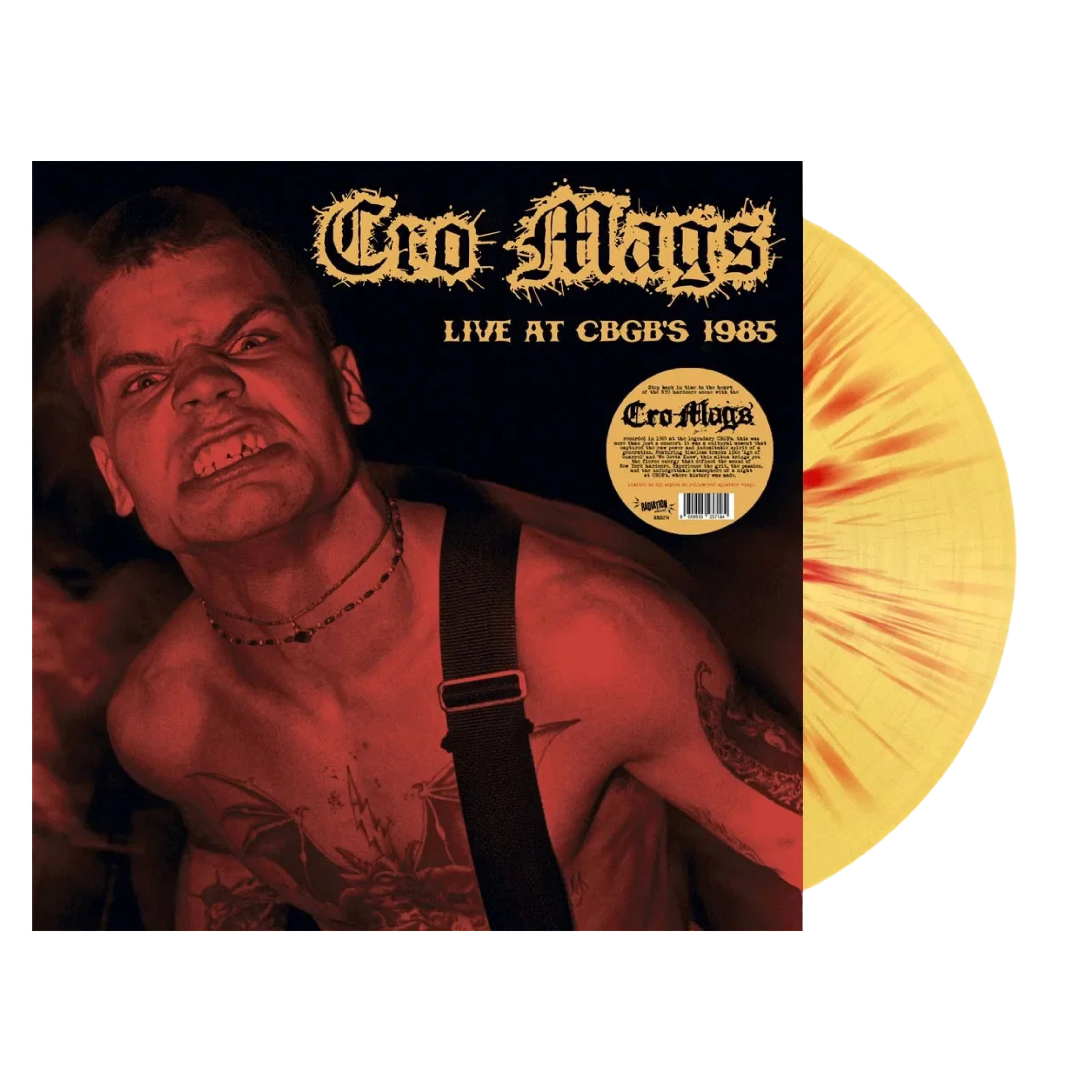 CRO-MAGS - Live at Cbgb's 1985 [RSD 2026 Yellow Splatter Vinyl edition]