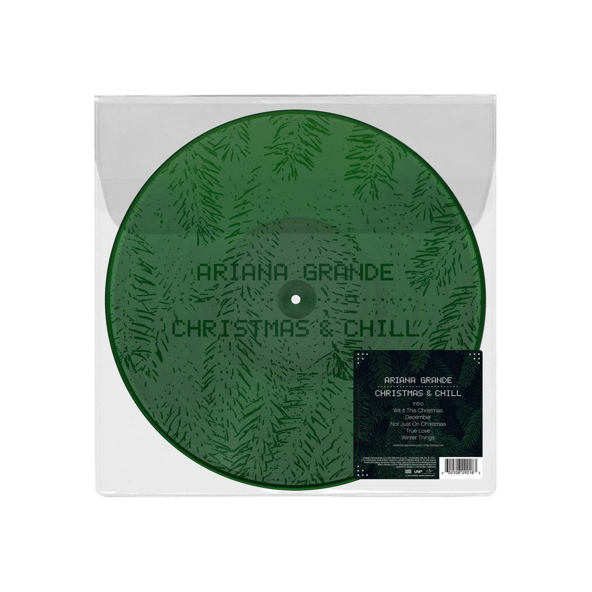 ARIANA GRANDE - CHRISTMAS & CHILL [GREEN LP ETCHED SIDE]