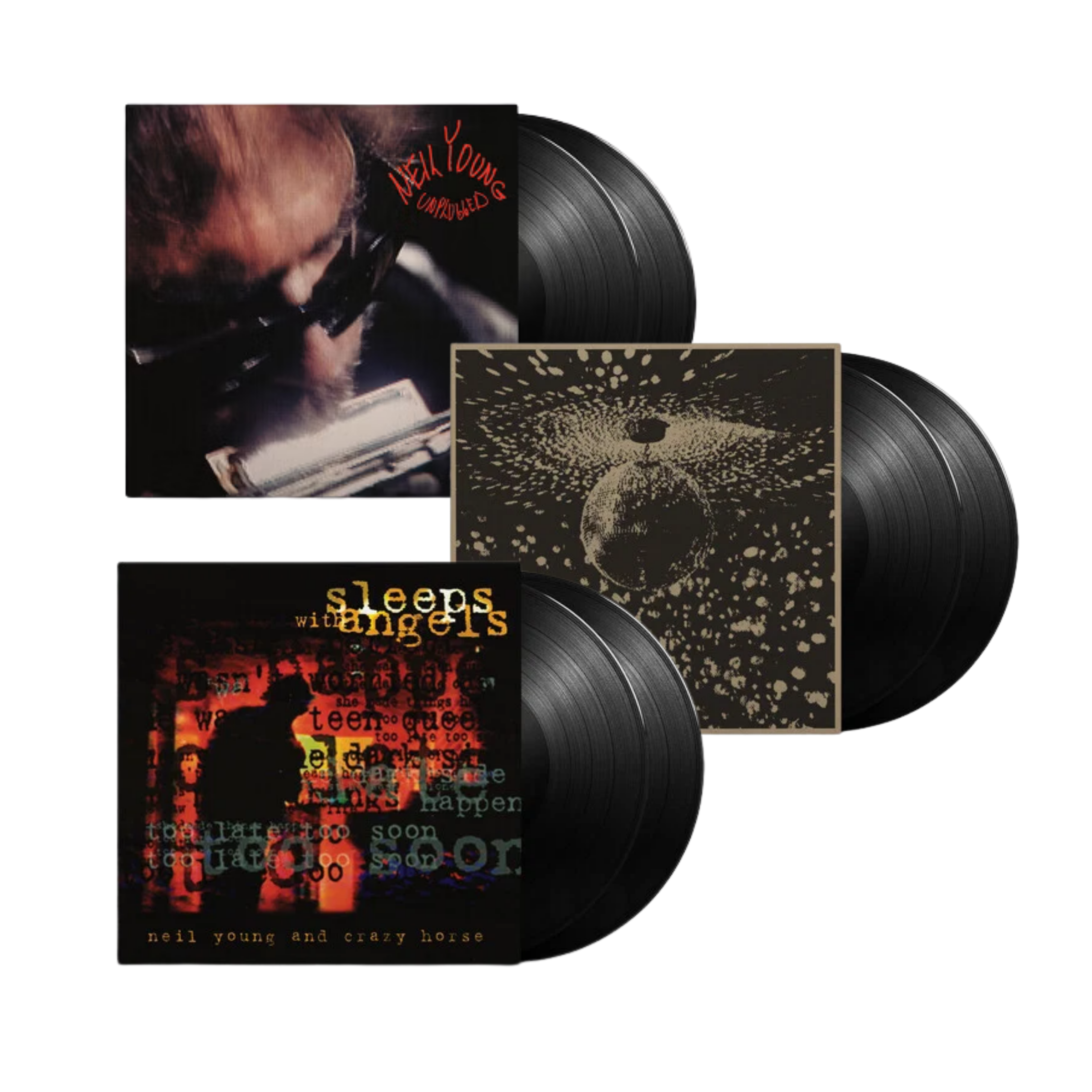 NEIL YOUNG - Mirrorball + Unplugged + Sleeps With Angel