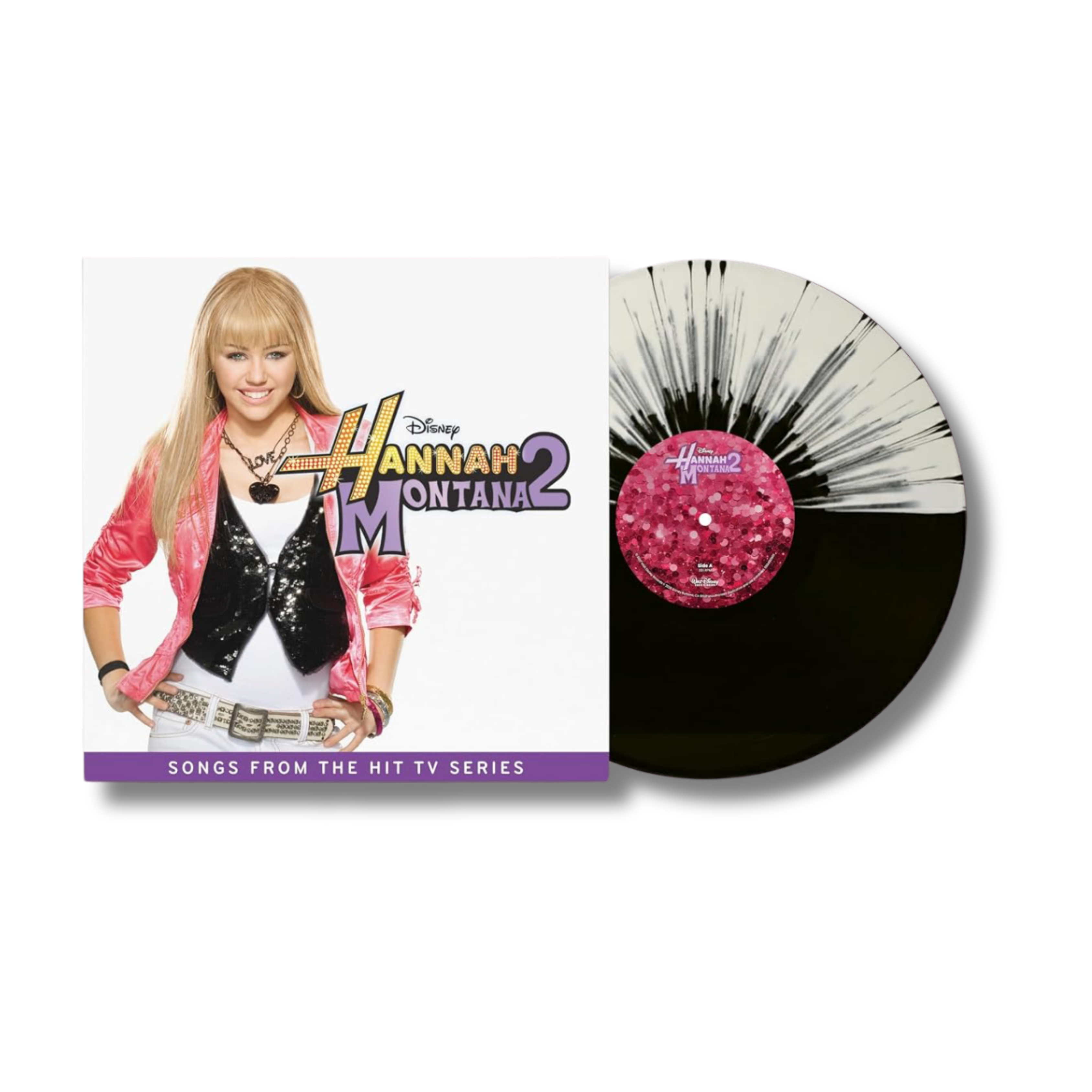 HANNAH MONTANA -  HANNAH MONTANA 2 [Limited Stylized Black & White Splatter Vinyl]