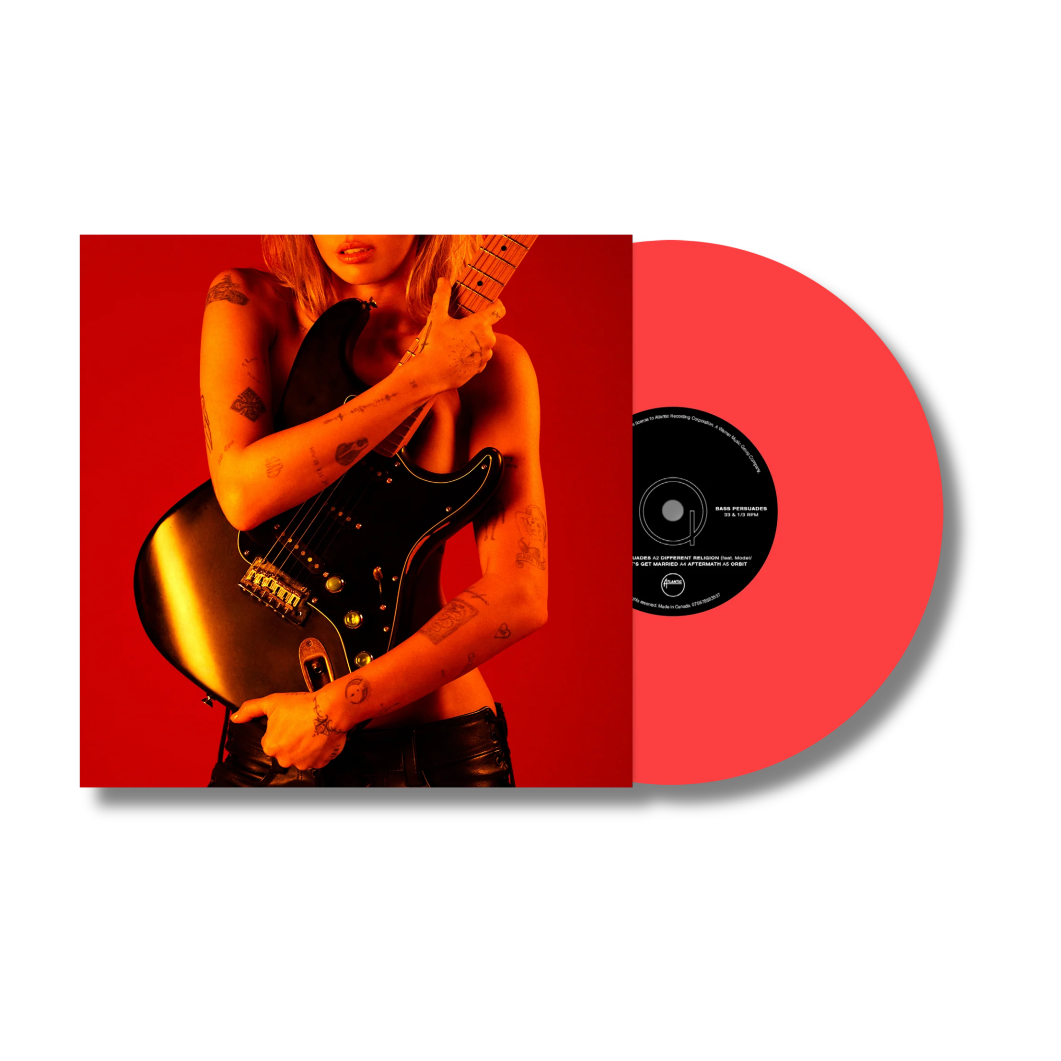 MILEY CYRUS - BASS PERSUADES [Neon Coral Vinyl Store Exclusive] US IMPORT