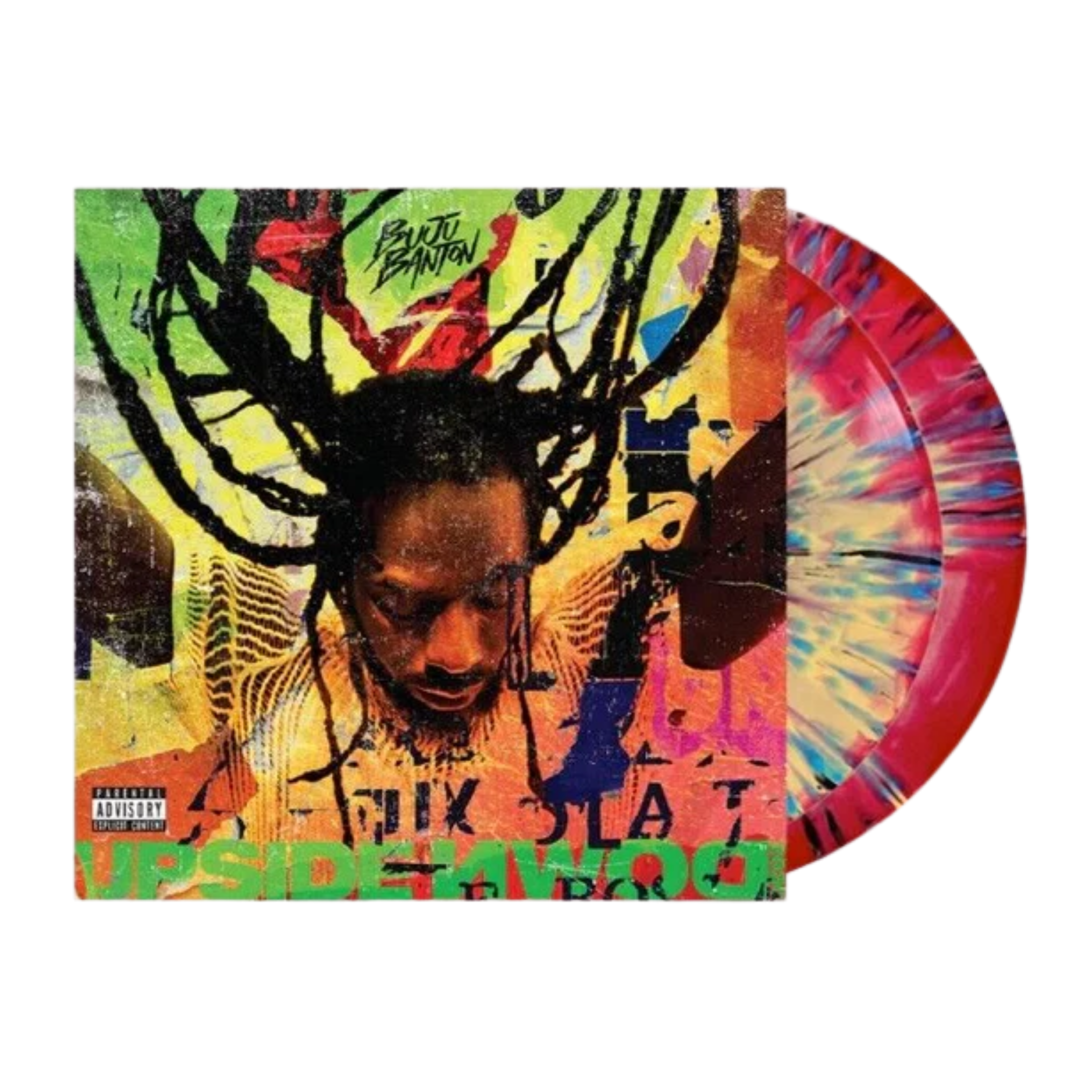 BUJU BANTON - Upside Down 2020 [Orange, Red & Black Splatter edition]