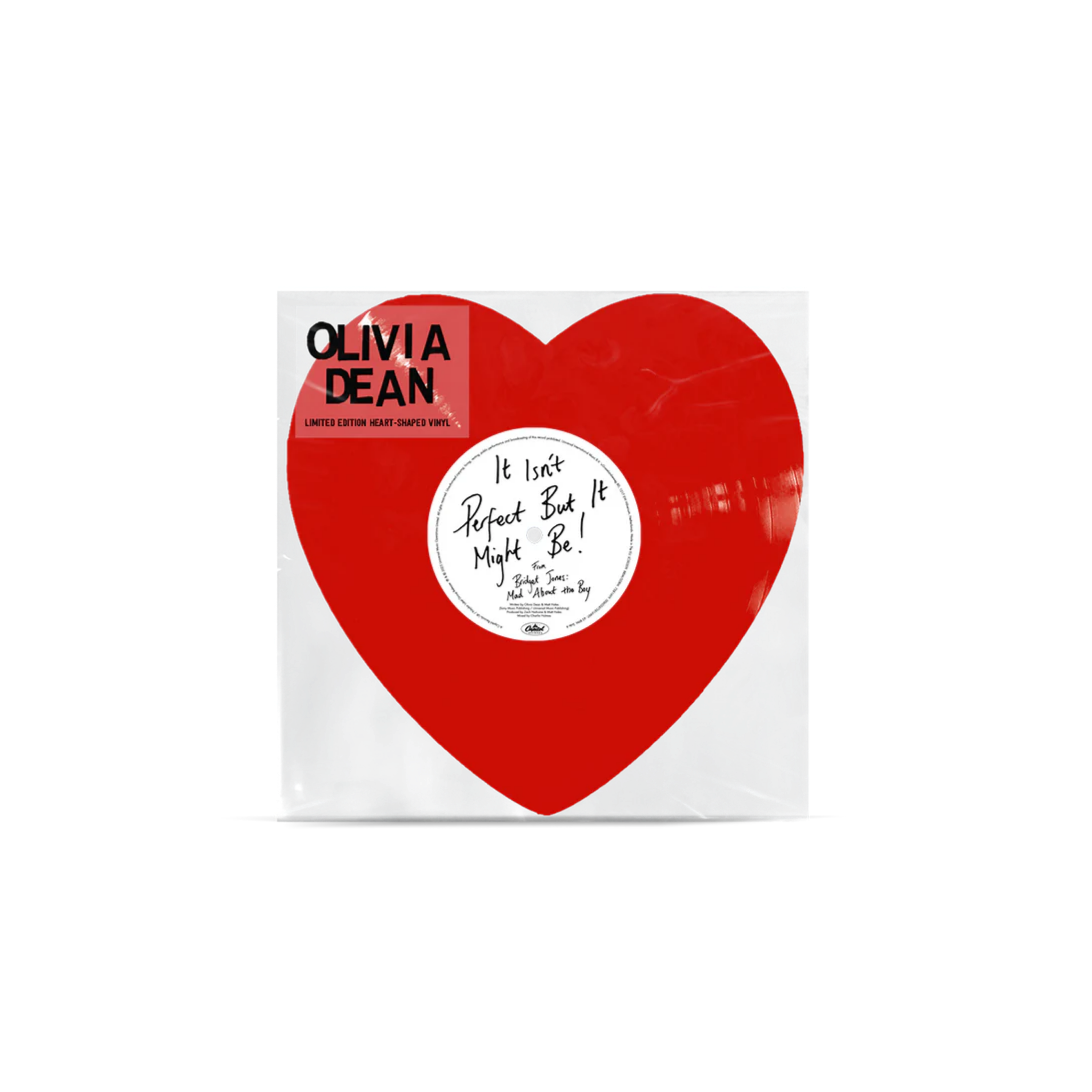 OLIVIA DEAN - It Isn’t Perfect But It Might Be [Heart Shaped10" Single] US IMPORT