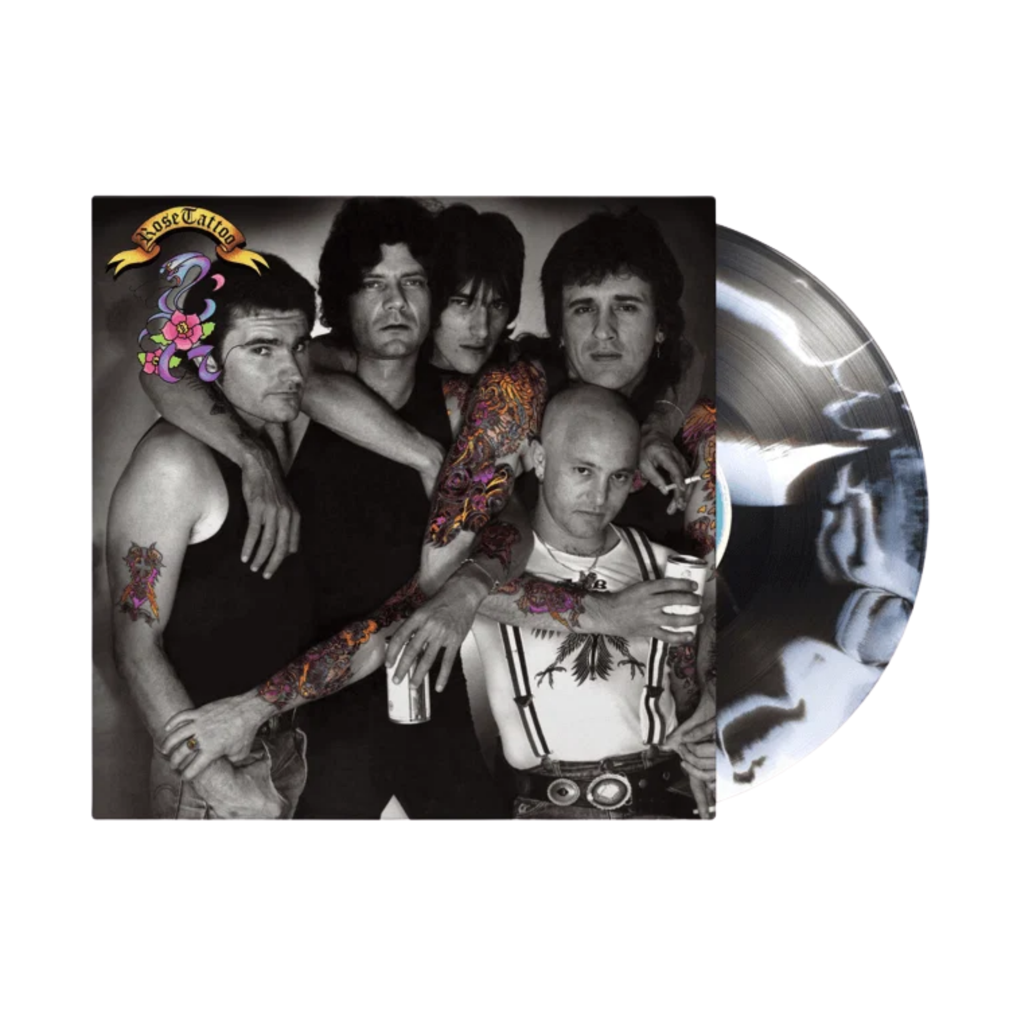ROSE TATTOO - Rose Tattoo [Numbered White & Black Swirled Vinyl edition]