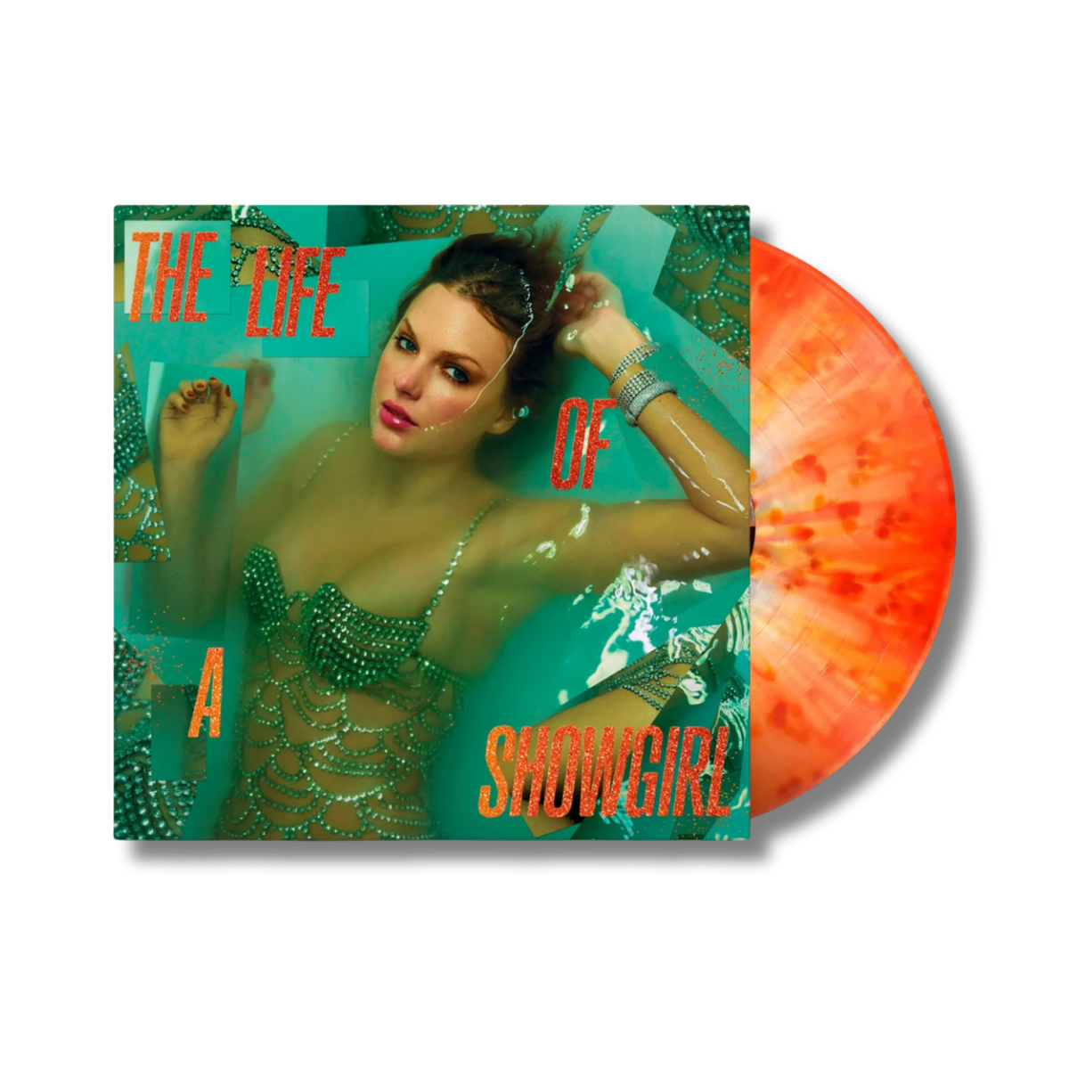 TAYLOR SWIFT - The Life of A Showgirl [￼Lit My Sky Up Orange Metallic]