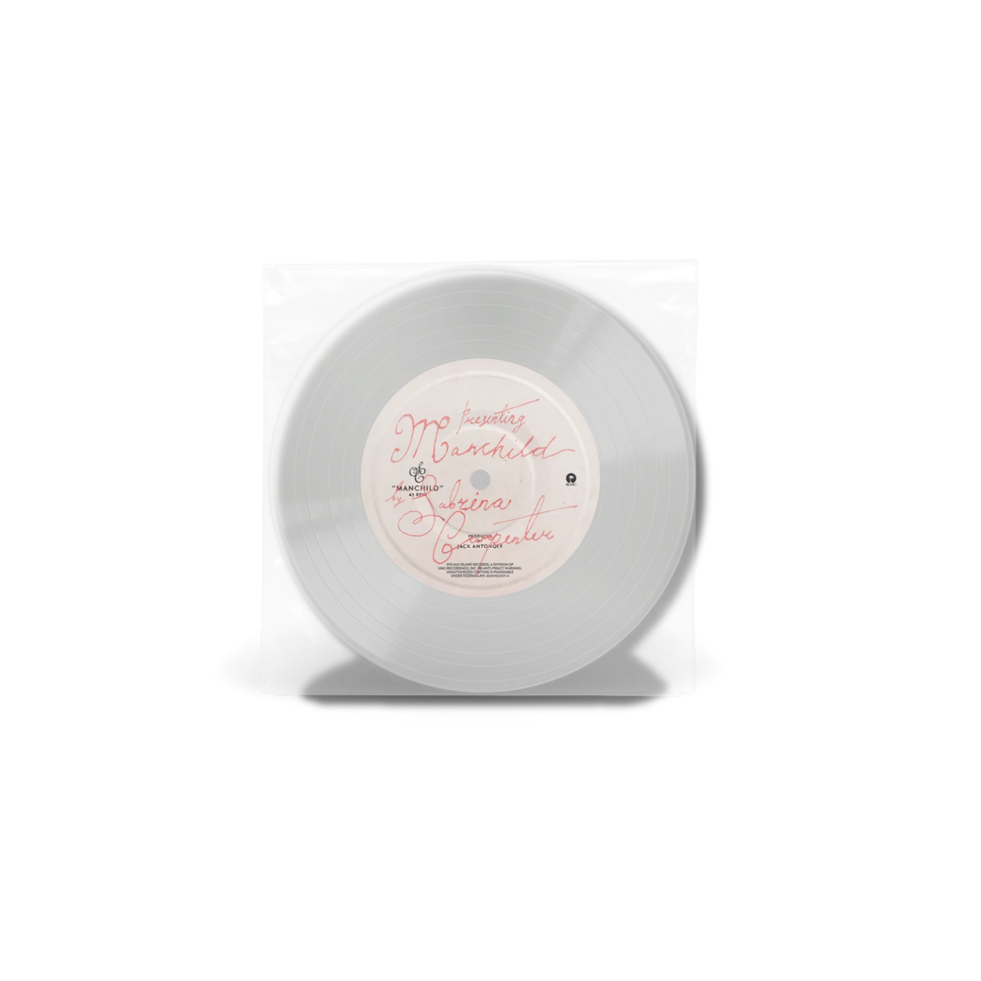 SABRINA CARPENTER - Manchild [Clear 7" Vinyl]