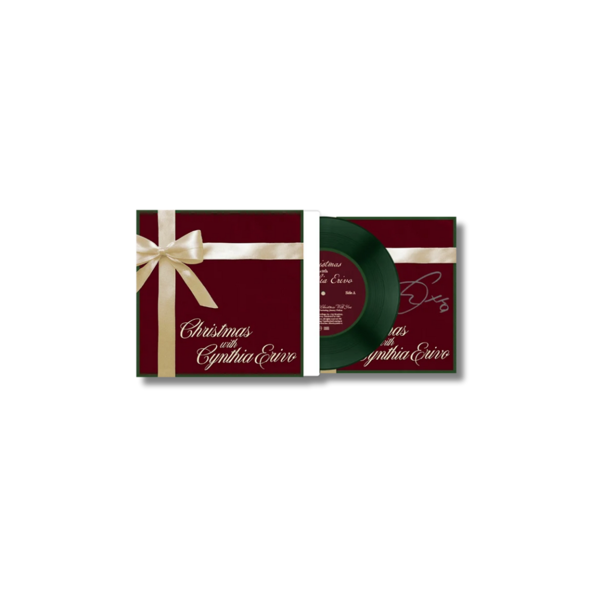 CYNTHIA ERIVO - Christmas With Cynthia Erivo [Signed Pine Tree Green 7” Vinyl]