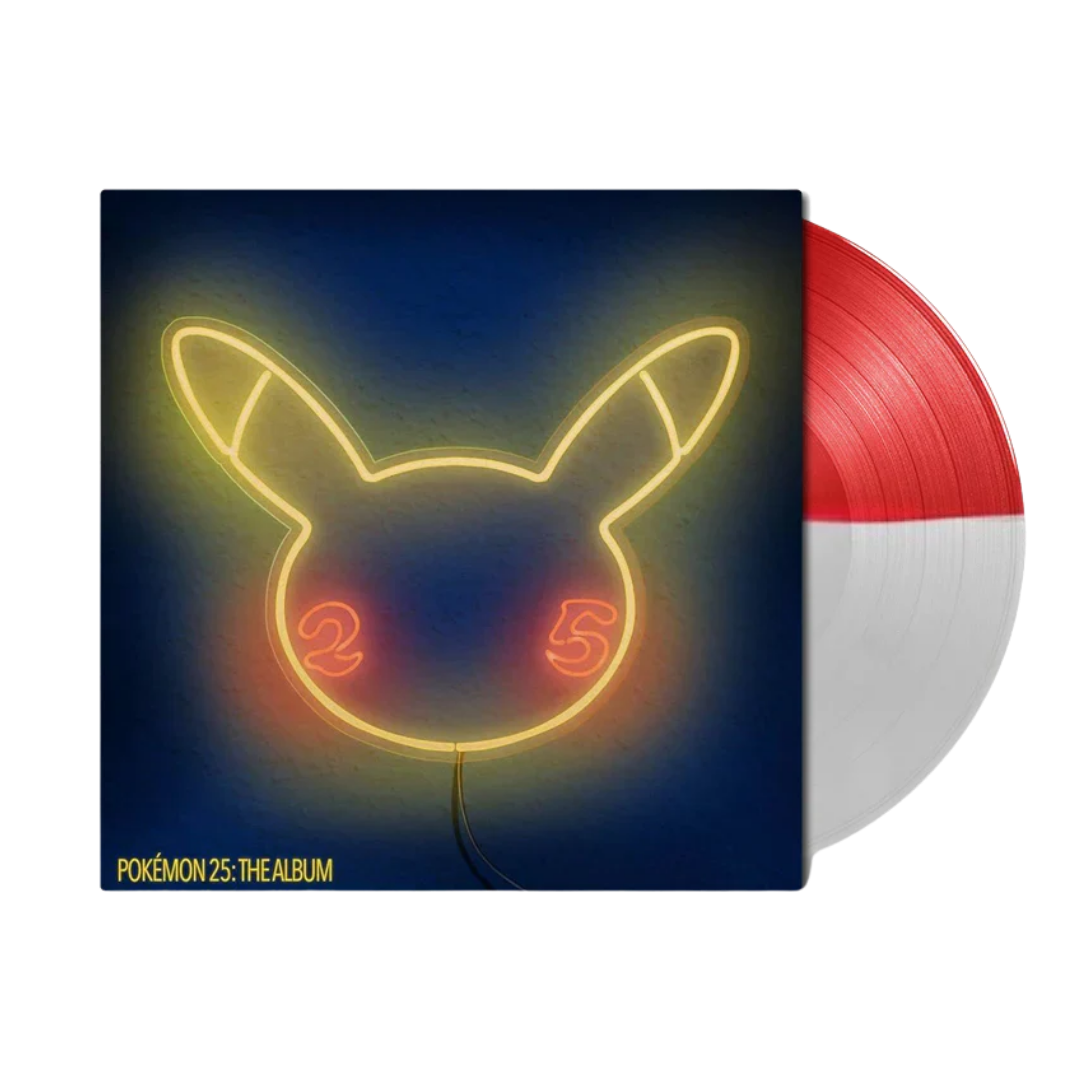 Pokemon 25 - Limited Red & White Split Vinyl edition