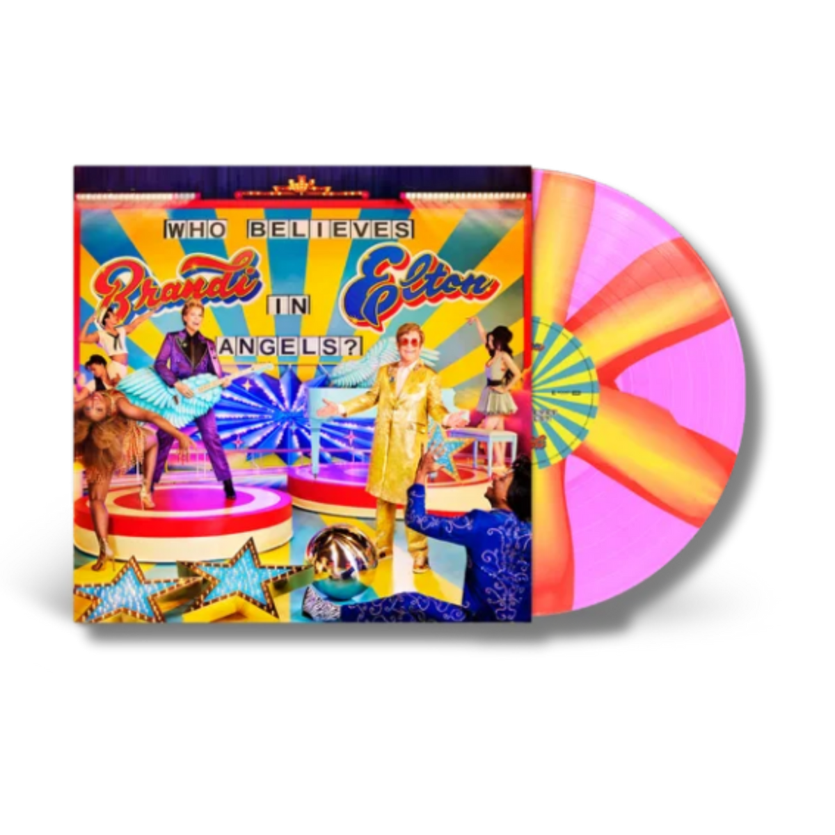ELTON JOHN & BRANDI CARLILE - Who Believes in Angels? [Pink Spiral Vinyl]