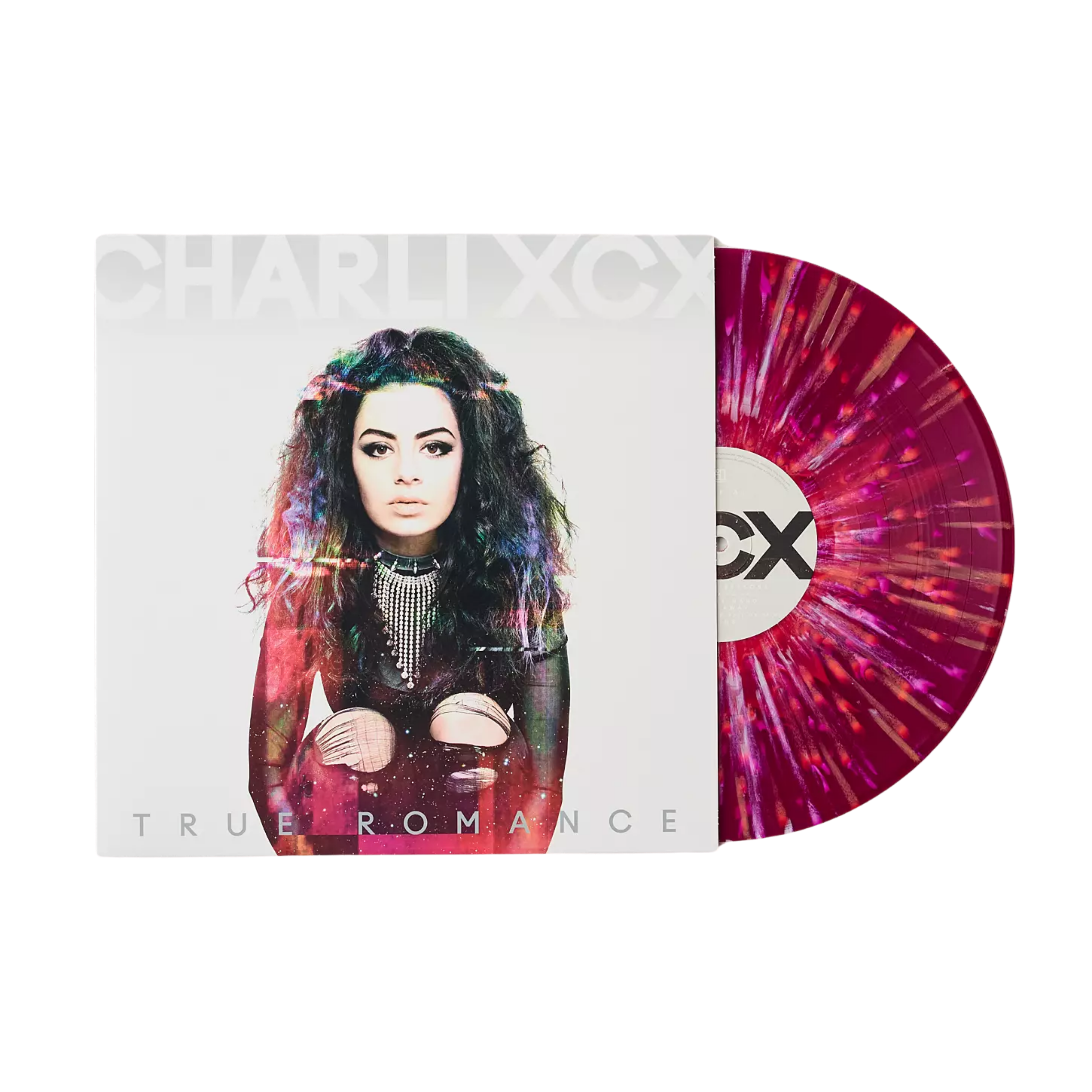 CHARLI XCX - True Romance [Burgundy Pink Splatter]