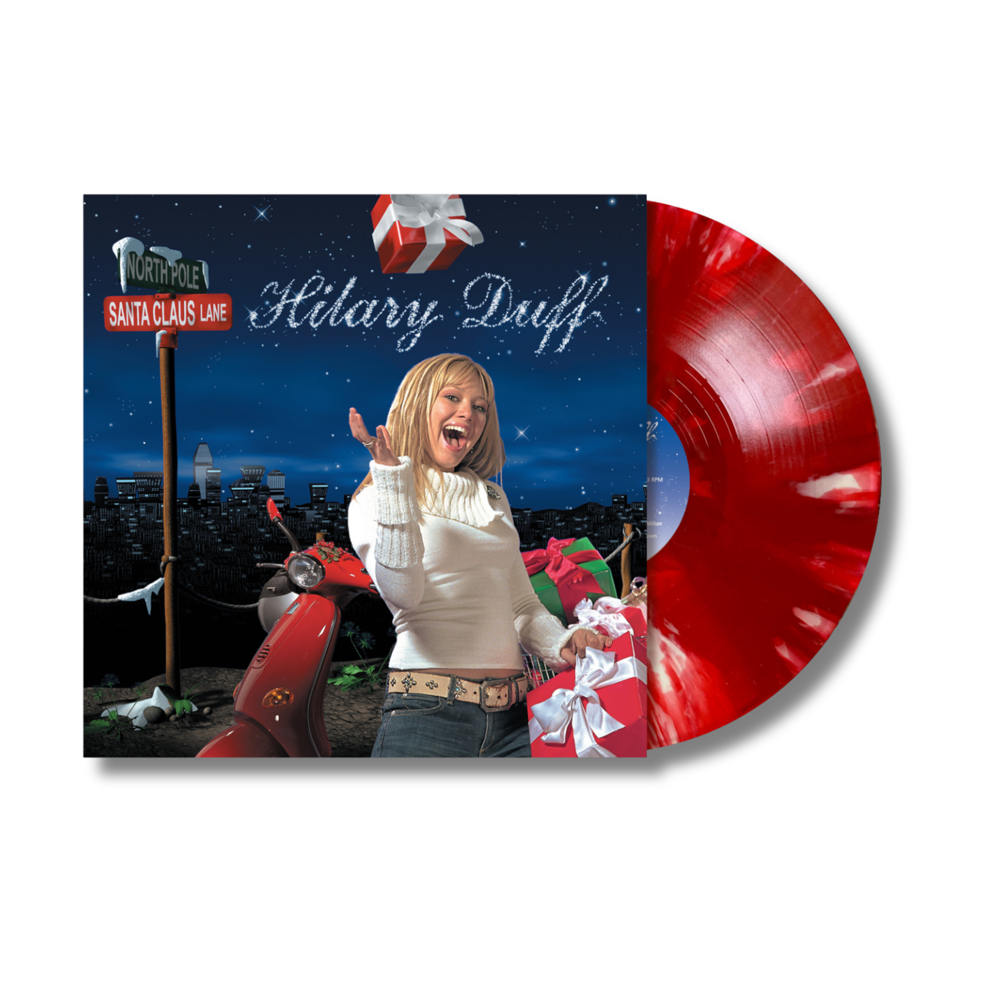 HILARY DUFF - Santa Claus Lane [Red & White Splatter LP] US IMPORT