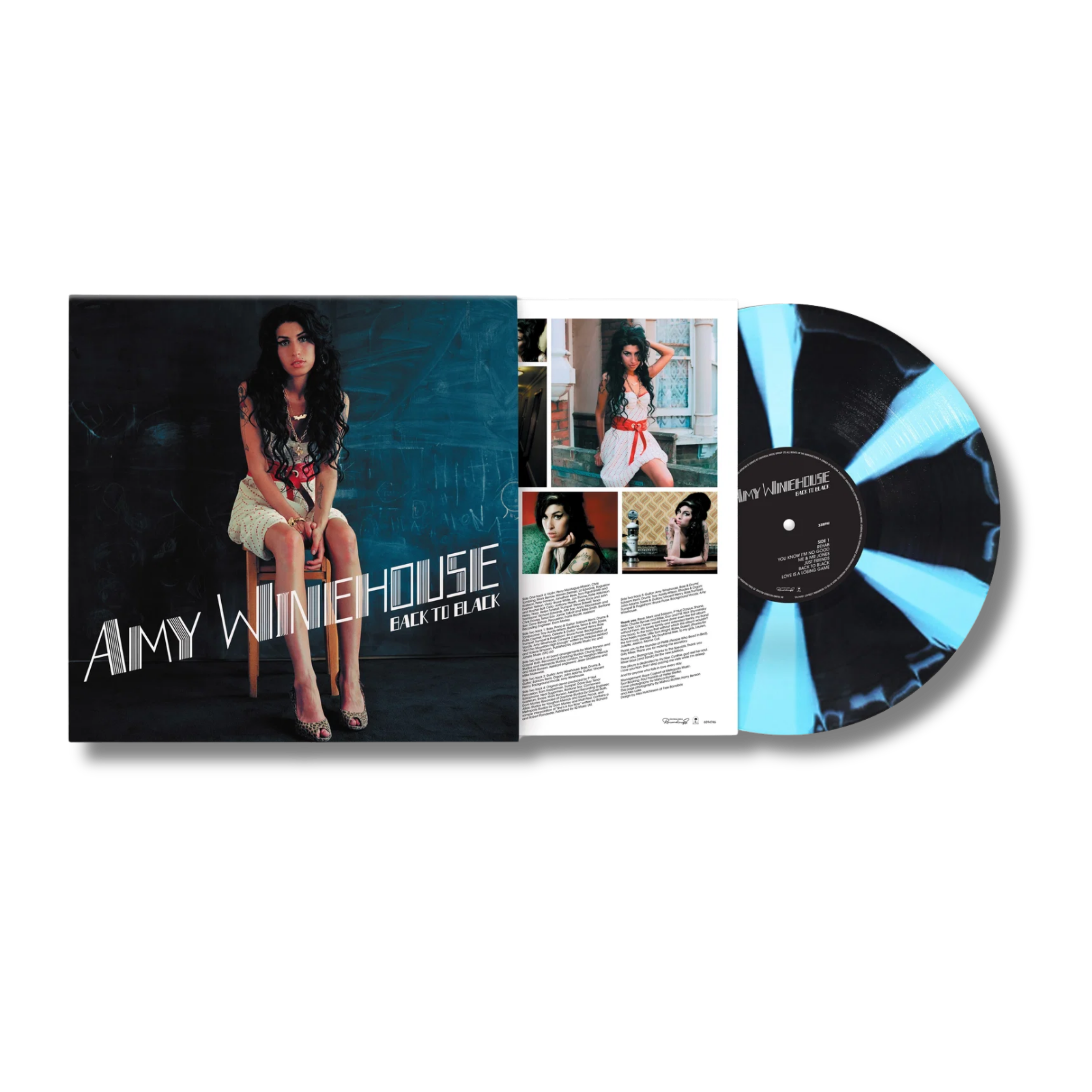 AMY WINEHOUSE - BACK TO BLACK [Blue / Black Vinyl Edition] US IMPORT