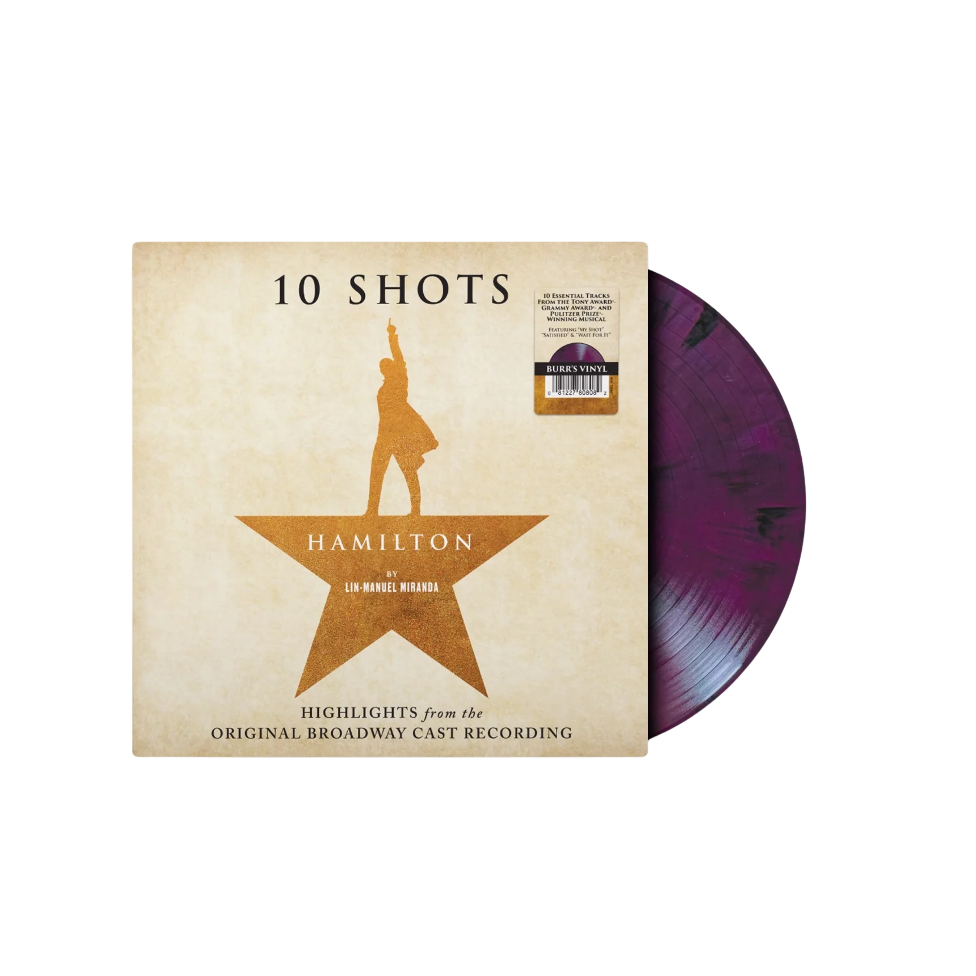 LIN-MANUEL MIRANDA, LESLIE ODOM JR., PHILLIPA SOO, DAVEED DIGGS & CHRISTOPHER JACKSON - Hamilton: 10 Shots (Highlights from the Original Broadway Cast Recording) [indie Exclusive]